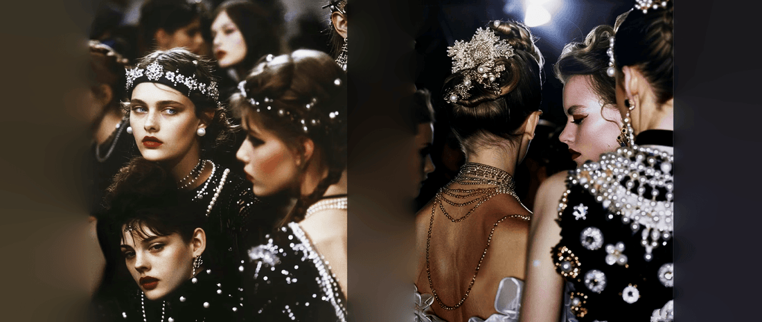Women wearing pearl jewelry for timeless wedding look
