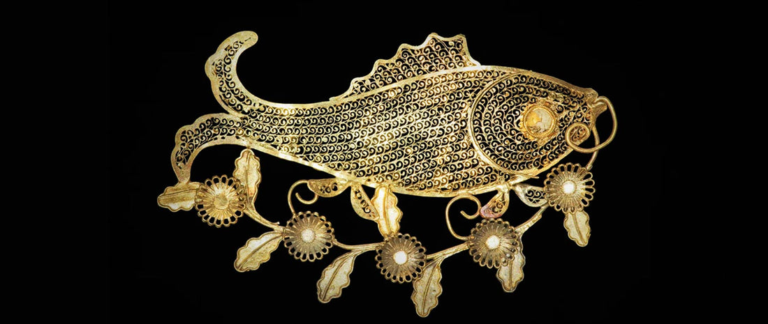 Gold Filigree Pendant – Exquisite Chinese Filigree Jewelry in ancientChina