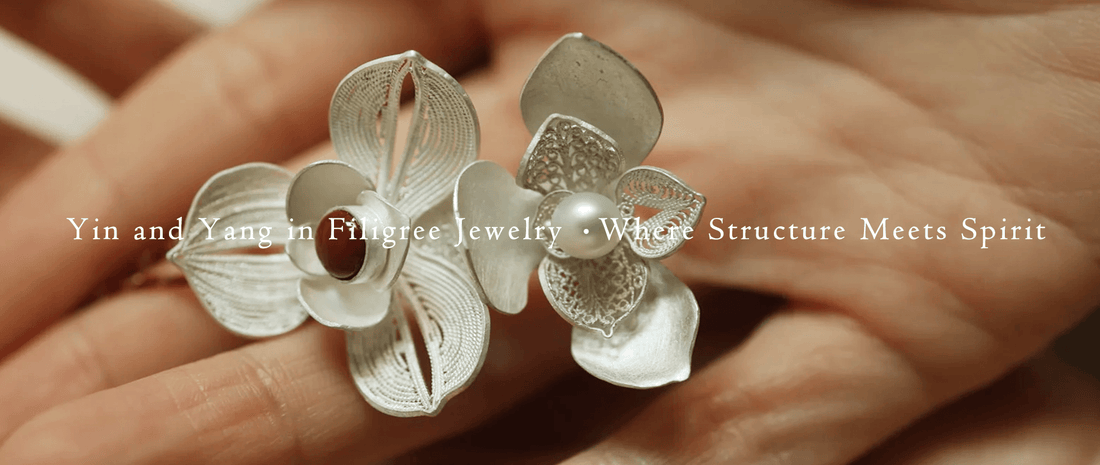 A Taoist-inspired filigree jewelry concept with light and shadow in balance
