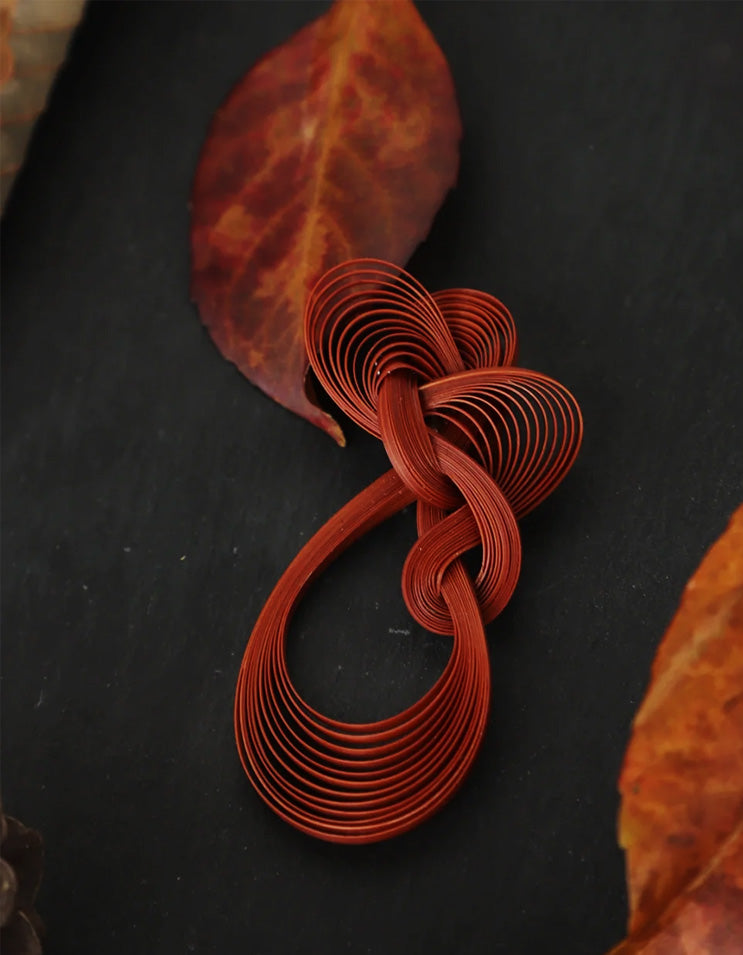 Detail shot of traditional bamboo weave jewelry texture